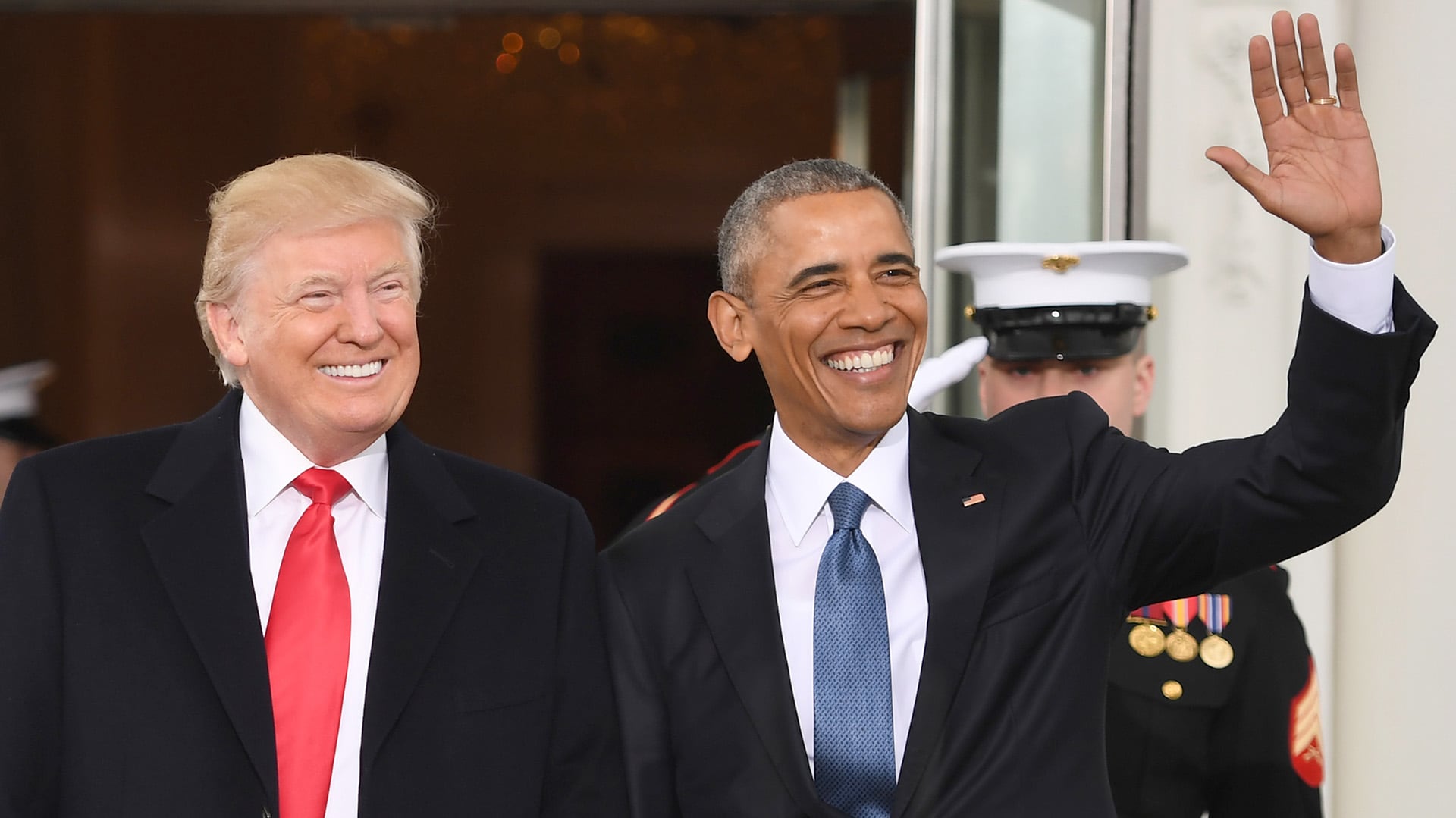 Barack Obama recibió a Trump en la Casa Blanca. 