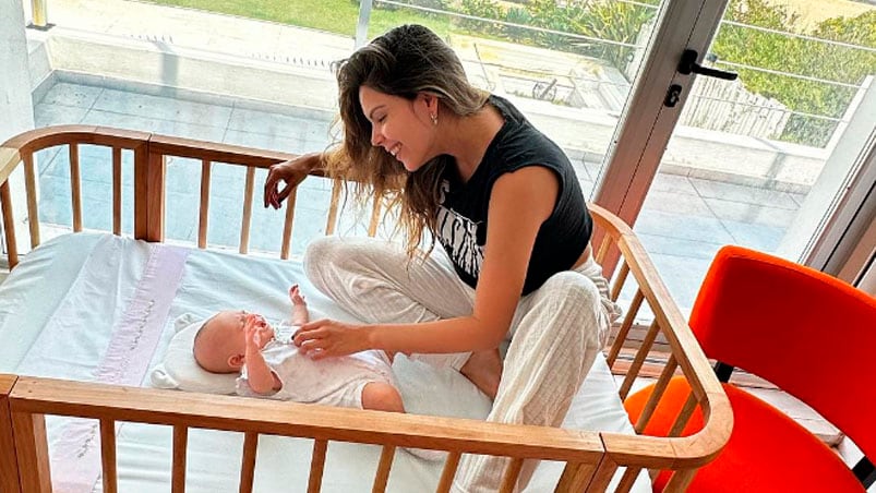 Barby Franco y un tierno momento junto a su hija Sarah.