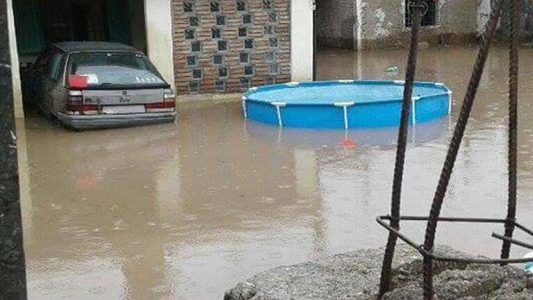 Barrio Maldonado afectado por la intensa lluvia