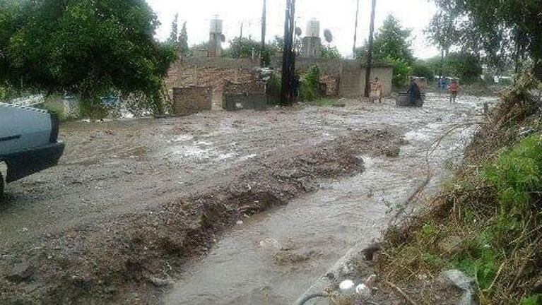 Barrio Maldonado afectado por la intensa lluvia