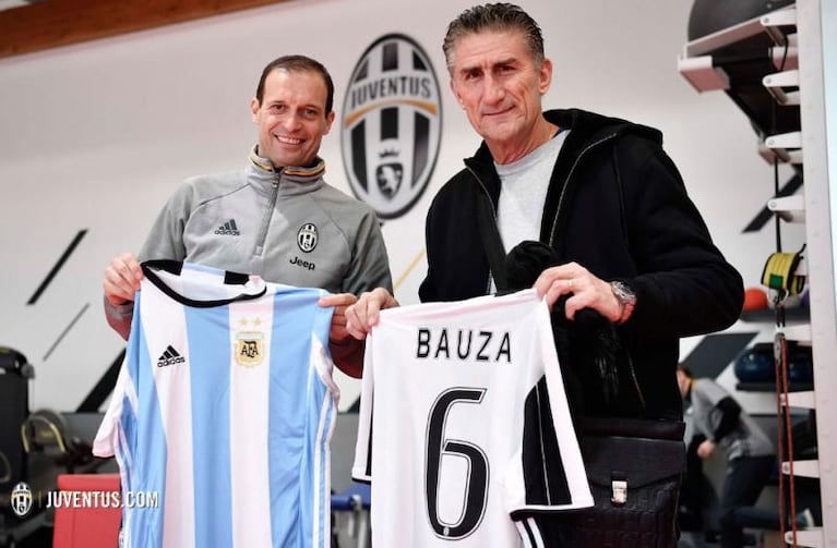 Bauza visitó a la dupla Dybala-Higuaín en Juventus