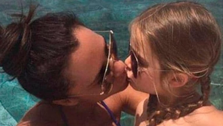 Beckham besó a su hija y le llovieron las críticas