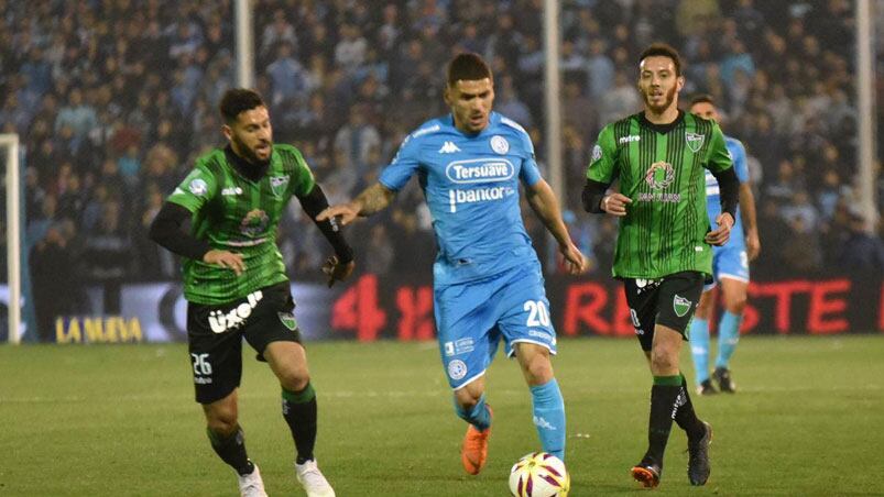 Belgrano debutó, en la Superliga, con un empate sin goles ante San Martín de San Juan. Foto: Lucio Casalla/ElDoce.tv