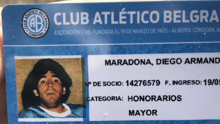 Belgrano nombró a Diego Maradona “Socio honorario eterno”