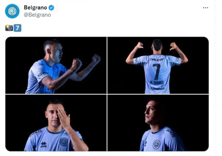 Belgrano presentó a Matías Suárez y sorprendió con el número que usará