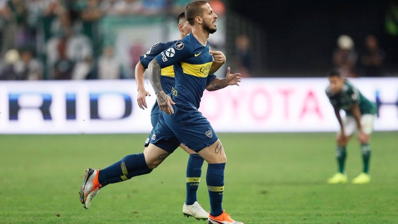 Benedetto fue la gran figura de la serie: marcó 3 de los 4 goles de Boca.