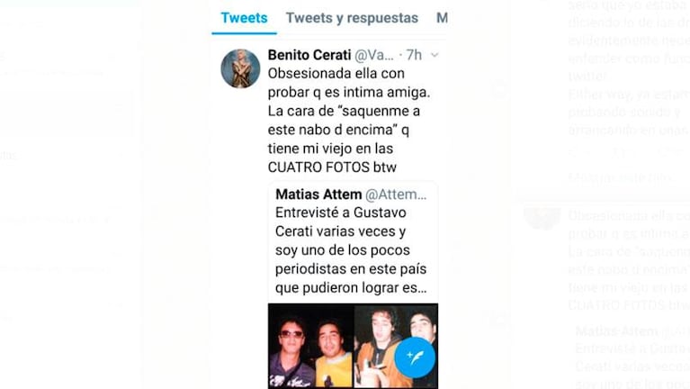  Benito Cerati, a sus seguidores: "Quien venga a mi show, en lo posible que venga drogado"