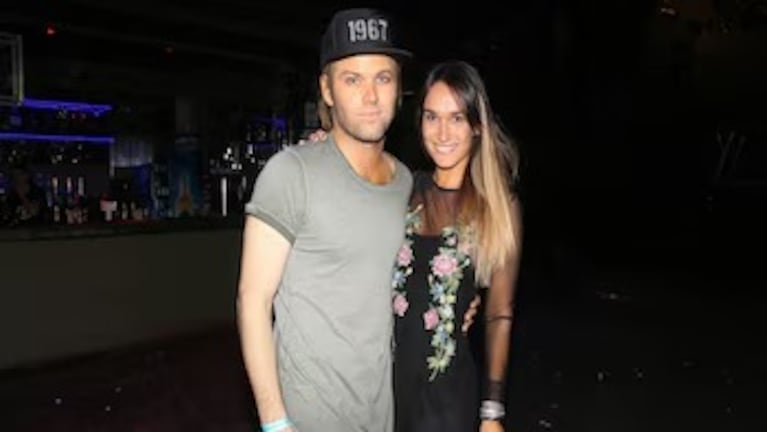 Benja Amadeo junto a Martina, su esposa.