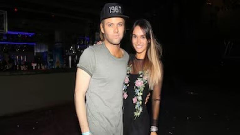 Benja Amadeo junto a Martina, su esposa.