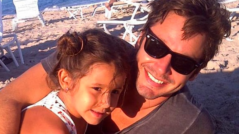 Benjamín Vicuña junto a su hija Blanca.