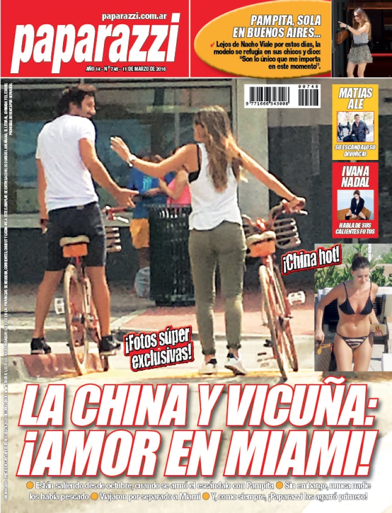 Benjamín Vicuña y China Suárez, juntos en Miami