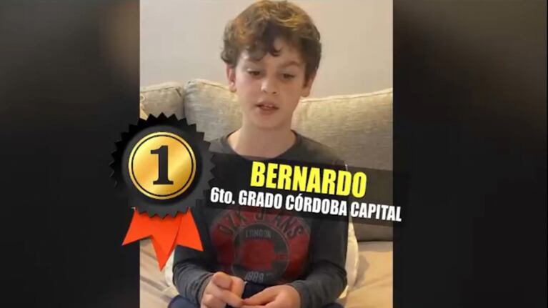 Bernardo Martín es estudiante de 6º grado.