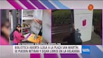 Biblioteca Abierta llegó a la Plaza San Martín