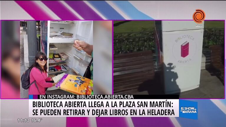 Biblioteca Abierta llegó a la Plaza San Martín