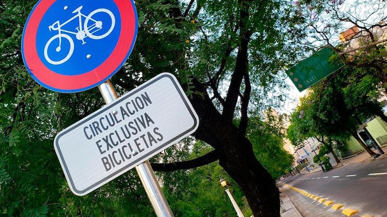 Bicisenda en la zona céntrica de la Cañada 