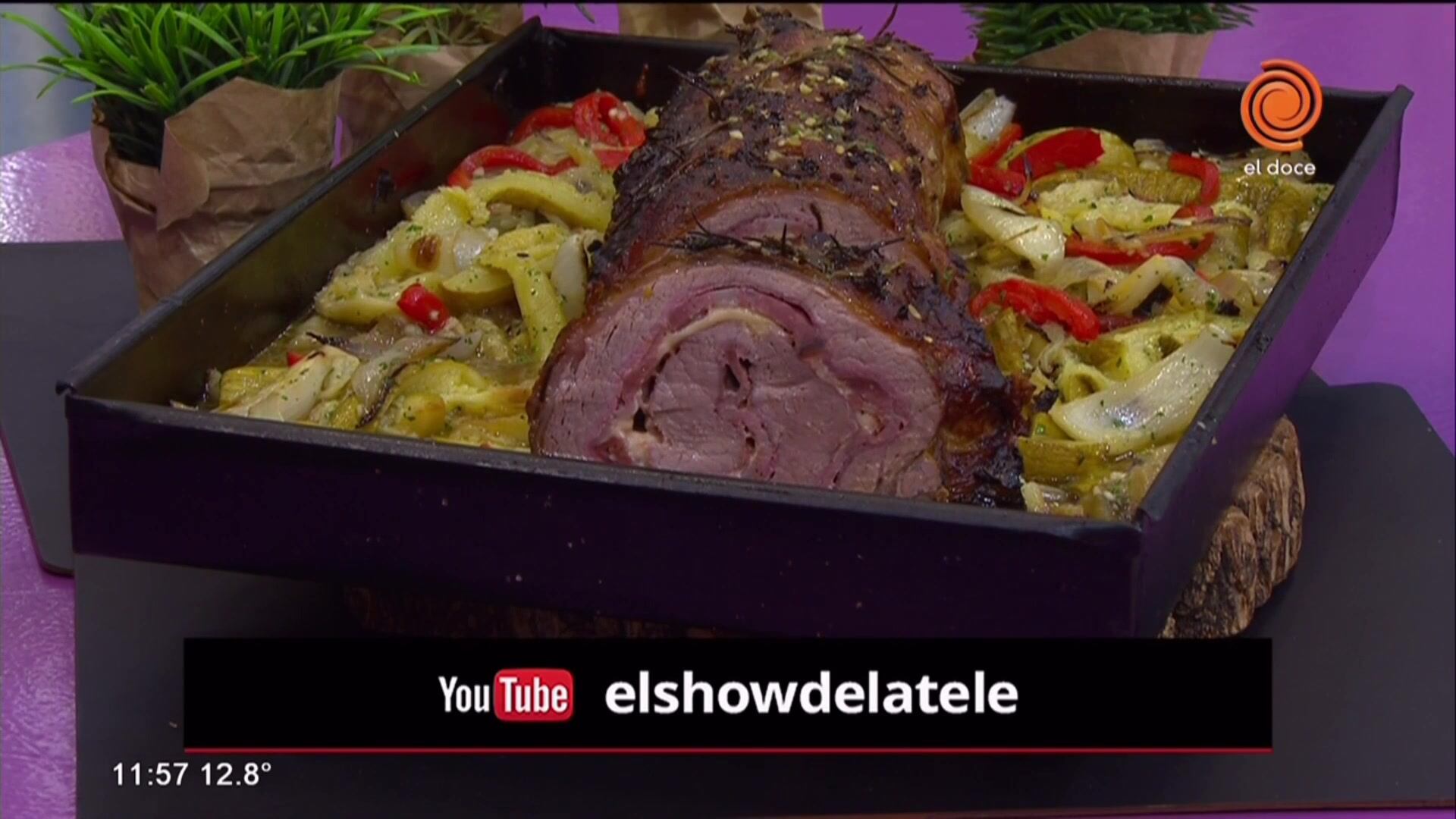 Bife de chorizo relleno con salame y queso