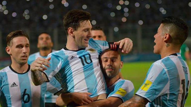 Biglia, Messi, Mascherano y Rojo festejaron en las redes sociales. Foto: Lucio Casalla / ElDoce.tv.