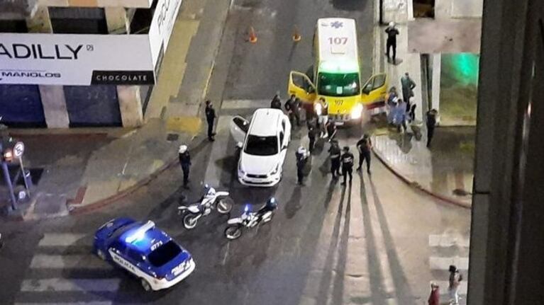 Blas murió en la calle minutos después de pasar por el Sanatorio Aconcagua.