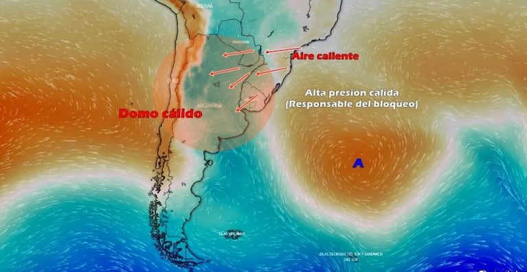 Bloqueo atmosférico: a qué se debe la ola de calor que agobia a Córdoba