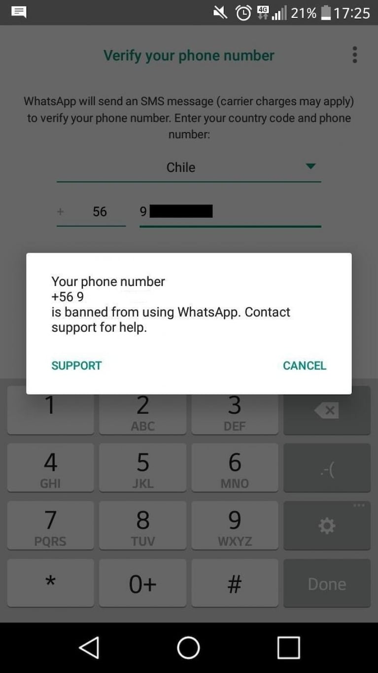 Bloqueos masivos de Whatsapp por un desafío entre jóvenes