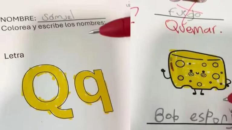 “Bob Esponja” y su tía: las desopilantes respuestas de un nene en una prueba
