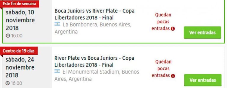 Boca-River sin visitantes: revenden entradas a precios exorbitantes