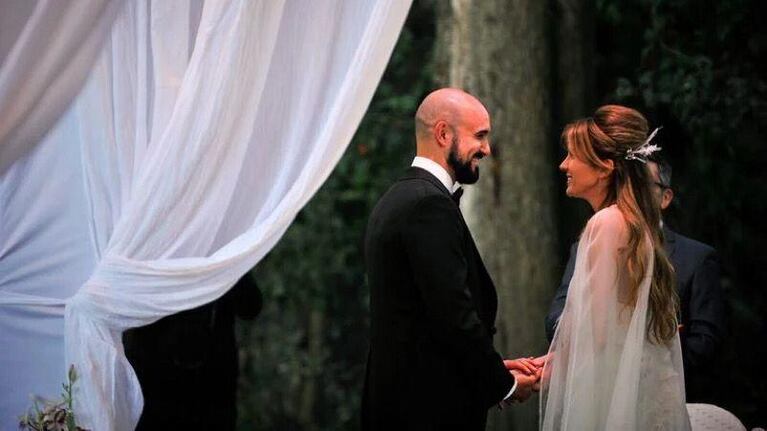 Boda soñada: las fotos de la fiesta de casamiento de Abel Pintos y Mora Calabrese