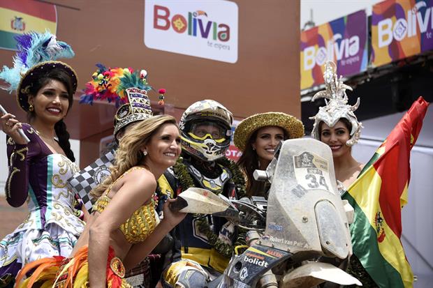 Bolivia recibió al Dakar como una fiesta. Foto: AFP