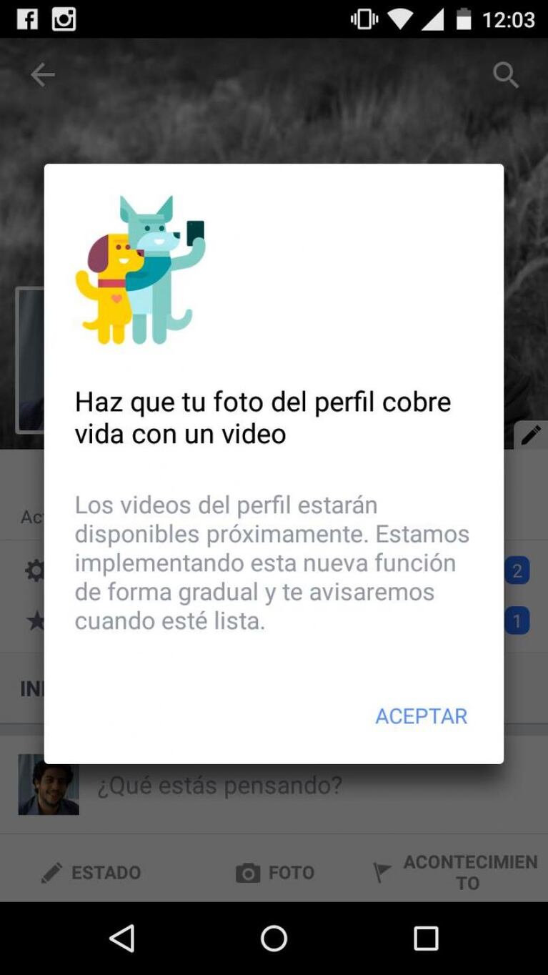Bomba: Facebook permitirá poner videos en el lugar de la foto de perfil