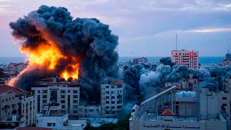 Bombardeos en la Franja de Gaza.