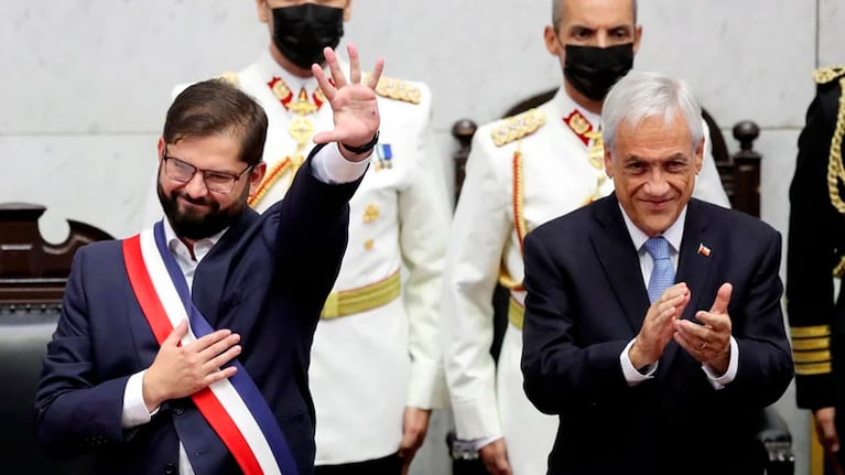 Boric asumió como presidente de Chile y Alberto Fernández estuvo presente en el acto