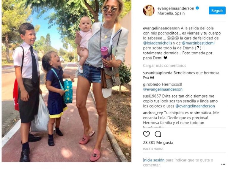 “Borracha de teta”: Evangelina Anderson amamantando a su hija