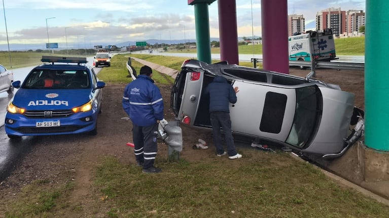 Borracho, despistó en la Circunvalación.