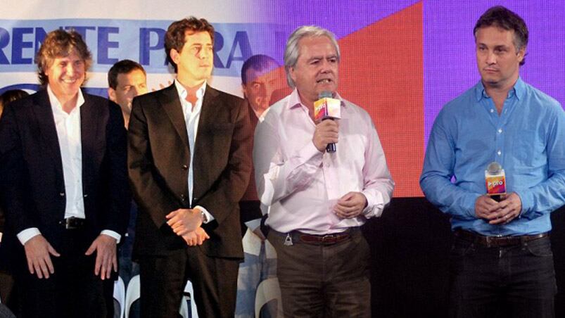 Boudou, De Pedro, Pinedo y De Andreis, los encargados de acordar el traspaso.