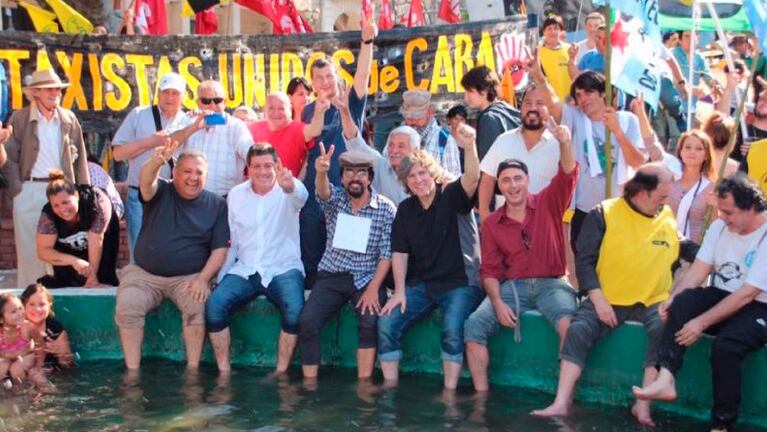 Boudou en un acto de la CTA.