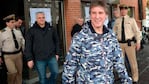 Boudou votó con una campera camuflada. Foto: TN.