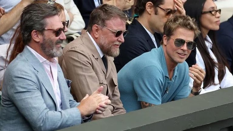 Brad Pitt vio la final de Wimbledon y su apariencia revolucionó las redes