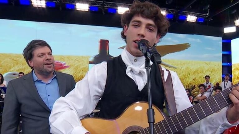 Braian, el joven payador de 20 años que cautivo a Guido Kaczka.