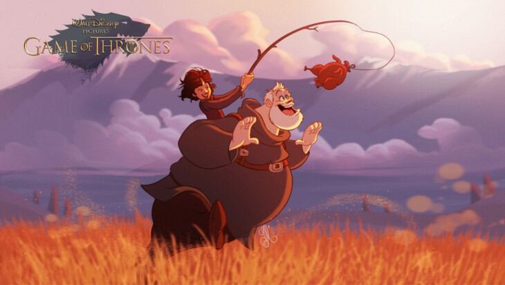 Bran Stark y Hodor.