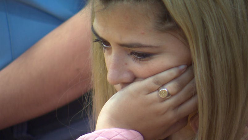 Brenda Barattini durante el juicio.