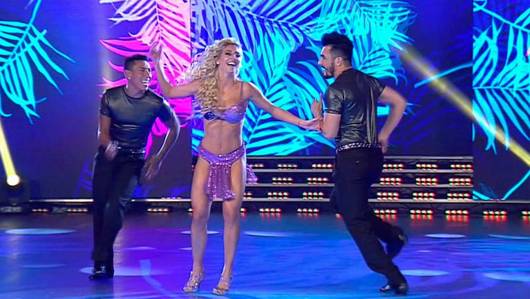 Brian Sarmiento la rompió bailando salsa con Sol Pérez y Fernando Bertona.