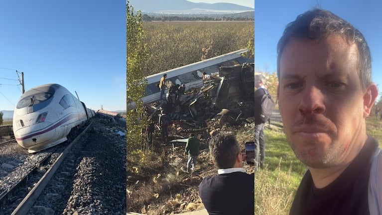Brian vivió en primera persona el accidente de trenes en España y sobrevivió.