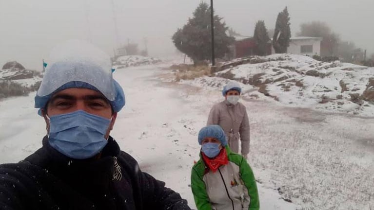 Brote de coronavirus en las Altas Cumbres: médicos testearon mientras nevaba