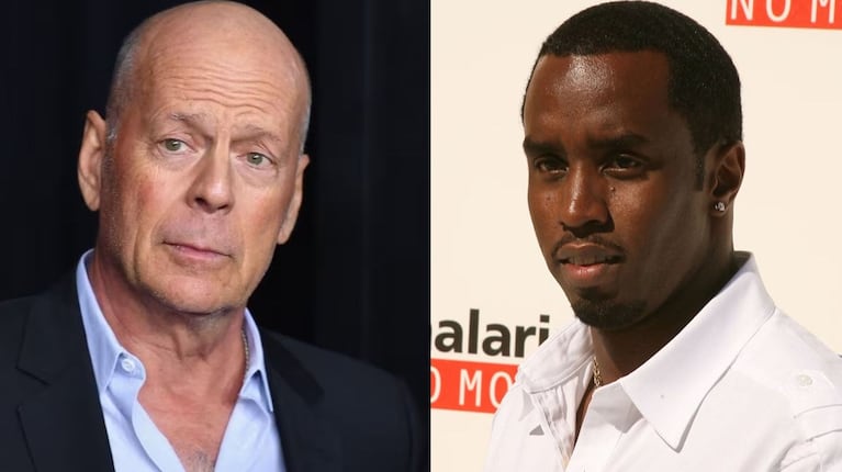 Bruce Willis y Diddy se frecuentaron como amigos durante el comienzo de los 2000. (Fotos: AFP - AFP/Jesse Grant/Getty Images)