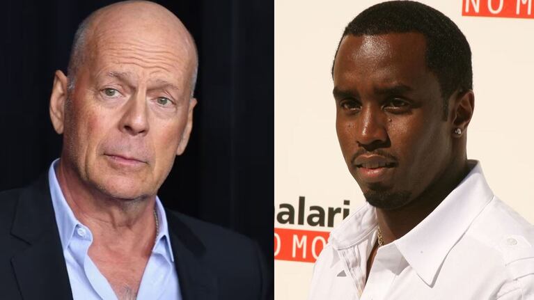 Bruce Willis y Diddy se frecuentaron como amigos durante el comienzo de los 2000. (Fotos: AFP - AFP/Jesse Grant/Getty Images)