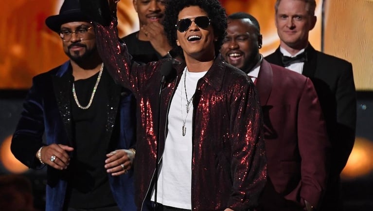 Bruno Mars, el gran triunfador de los Grammy 2018.
