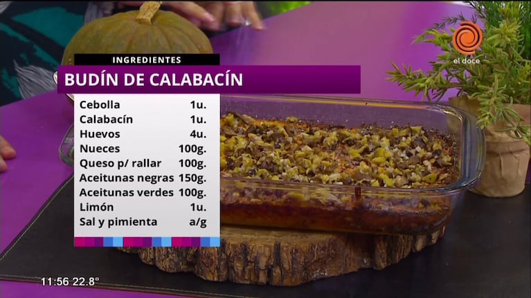 Budín de calabacín