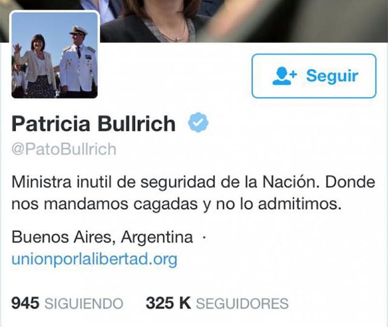 Bullrich: “Vamos a seguir adelante, hagan lo que hagan”