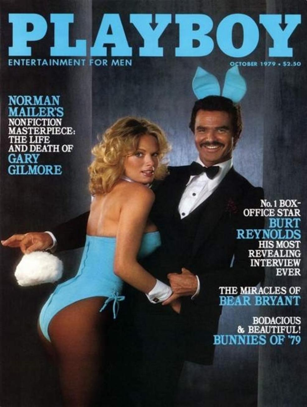 Burt Reynols fue el primer hombre en una tapa de Playboy en 1979.