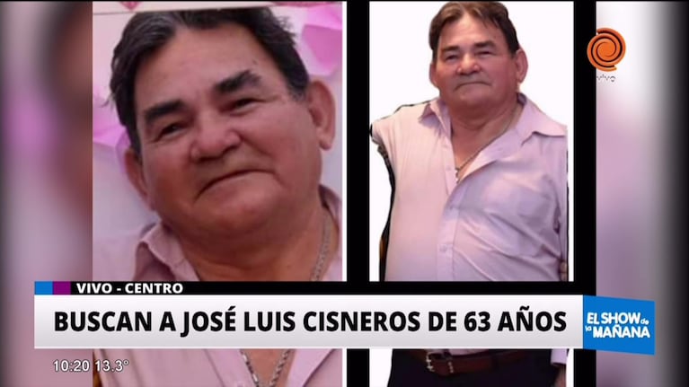 Buscan a José Luis Cisneros